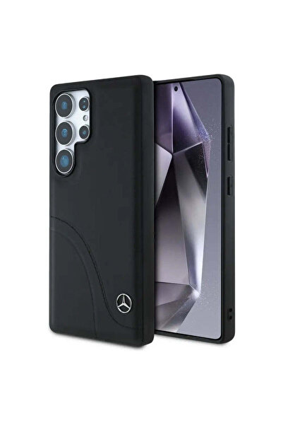 MERCEDES Husă din piele cu cusături curbate pentru Samsung Galaxy S25 Ultra -...