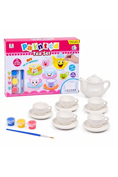 Avaleea Children's Painting Top Bottom Set With Funny Shapes And Accessories ...