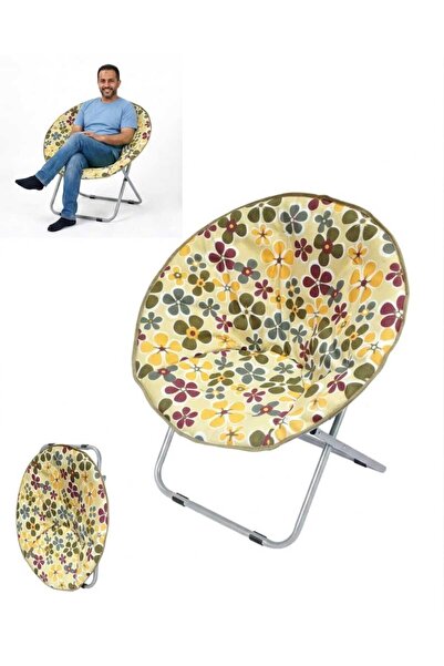 DAY BY DAY Anti-Slip Comfortable Round Folding Camping Chair