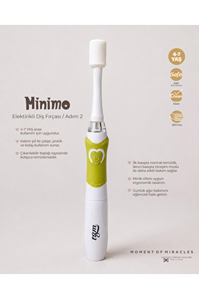 Tgm Baby MİNİMO Elektrikli Diş Fırçası (Adım 2) – 4-7 Yaş