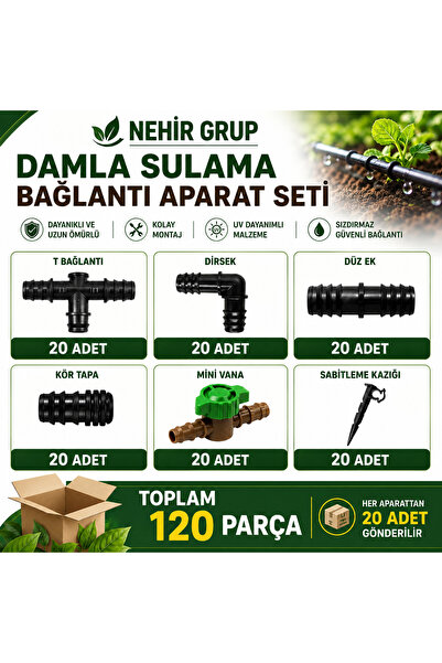 AGROLUX Priključci za kapajuću vezu 120 komada