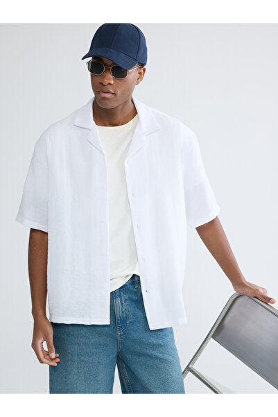 LC Waikiki Regular Fit Crinkle Men's Basic Shirt