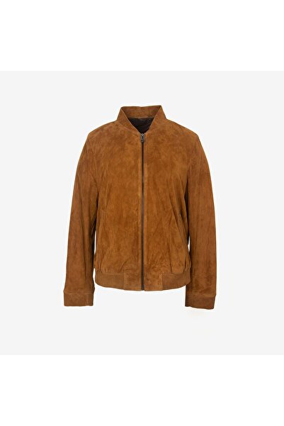 MOCASSINI Franco Armondi Women's Zippered Suede Leather Bomber Jacket Bk-2756-S