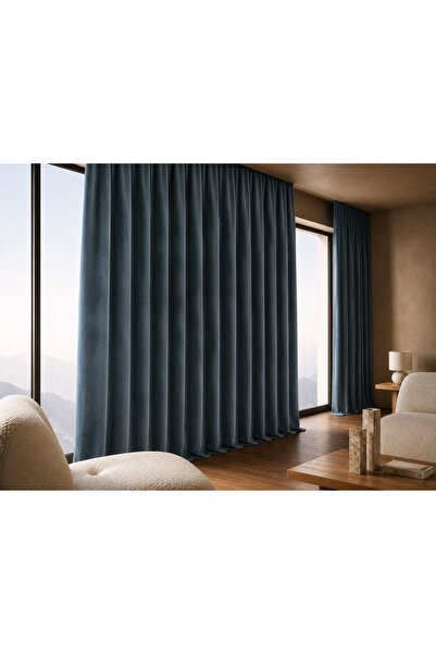 ArasyaHome Draperie Petek 14202 Bleumarin