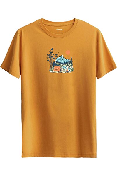 Colermi Mountain Camping Printed T-Shirt