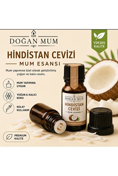 DOĞAN MUM Mum esansı hindistan cevizi kokusu hindistan cevizi mum esansı