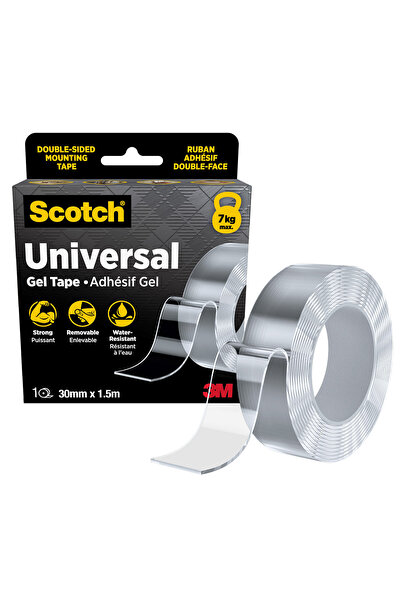 Scotch ® Universal Çift Taraflı Jel Montaj Bandı 420-3015-EU, transparent, 30...