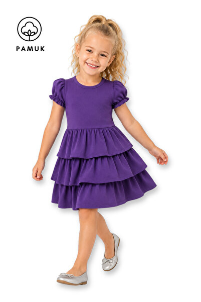 difa kids Rochie pentru fete, cu volane, ocazională, de vară, pentru copii