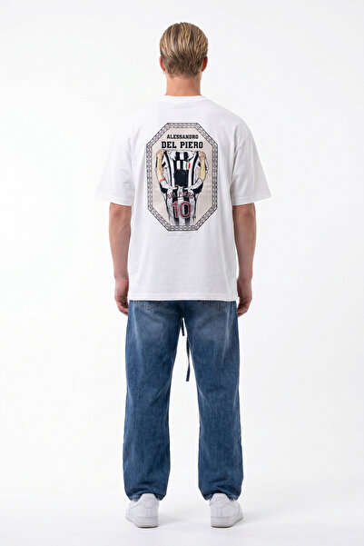 Respire Tricou supradimensionat Piero Ecru