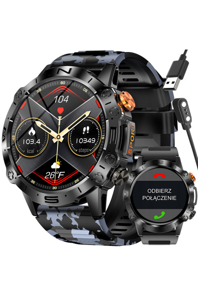 Gravity SMARTWATCH BĂRBĂTESC GT20-5 - AMOLED, CUREA ADIȚIONALĂ (sg024e)
