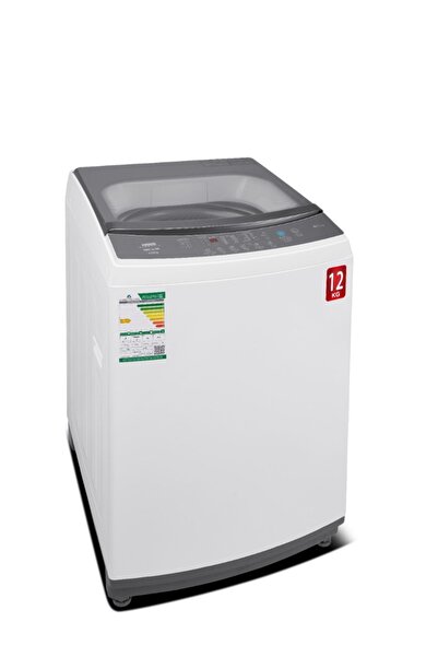 HAAM Top Load Washing Machine, 12 kg, White - HWM12W-24N