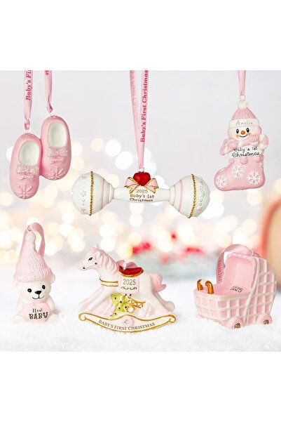 OEM Set de 6 Decorațiuni pentru Primele Sărbători ale Copilului, Pandantive B...
