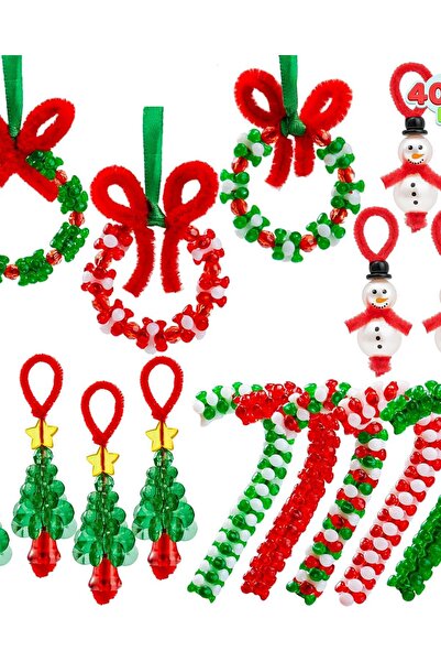 OEM Set de 40 decorațiuni festive DIY, pandantive cu mărgele multicolore