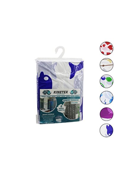 Tamam Elektronik KINETEX KTX-2683 ( ÇİF KANAT ) POLYESTER BANYO PERDESİ ( 2PC...