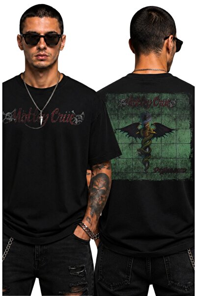 Fuddy Moda Tricou unisex Mötley Crüe Dr. Feelgood cu imprimeu pe spate, trico...