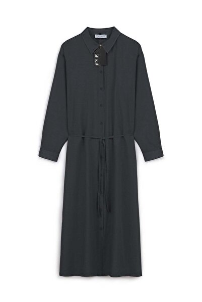 praye Summer Thin Linen Tunic Black