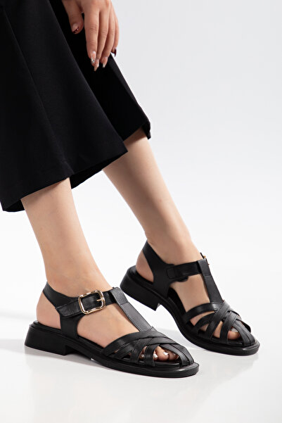 MS SUGAR SHOES Women's Thick Sole Cage Casual Sandals