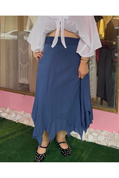 Store Büyük Beden Katlı Etek