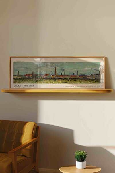 Buka Shops Vincent van Gogh Clichy Fabrikaları Panoramik Çerçeveli Tablo