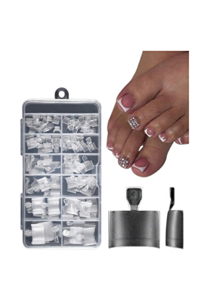 OEM Set 120 buc, unghii false pentru pedichiura