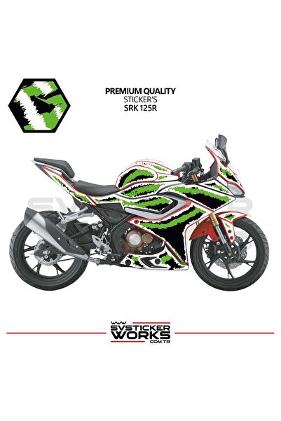 ARONA ملصق طلاء RKS SRK 125R - 250RS، طلاء المحرك بتقنية الرش الهوائي، طقم جا...