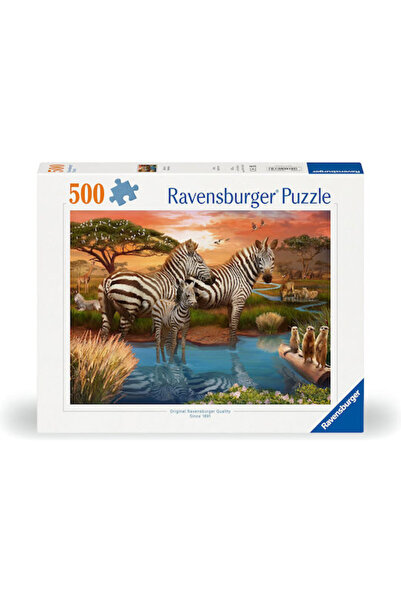 RAVENSBURGER Παζλ Ζέβρες στο Ηλιοβασίλεμα 2D 500 Κομμάτια Κωδικός: 12000365