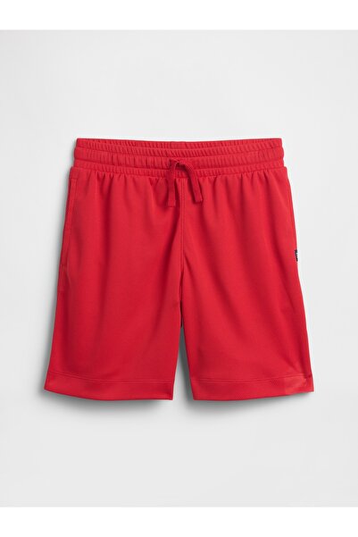 GAP Erkek Çocuk Kırmızı %100 Recycled Pull-On Mesh Şort