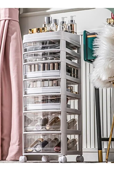 TAPIT Acrylic Clear Makeup Organizer and Storage Stackable Extra Large Skin C...
