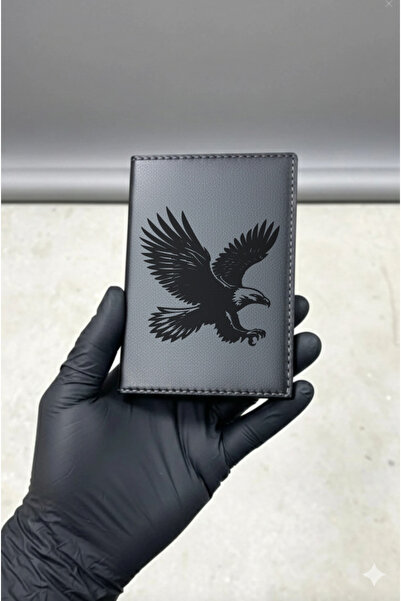 Yalıgraf Reklam Tabela Asil Kartal Leather Stitched Vehicle License Holder, M...