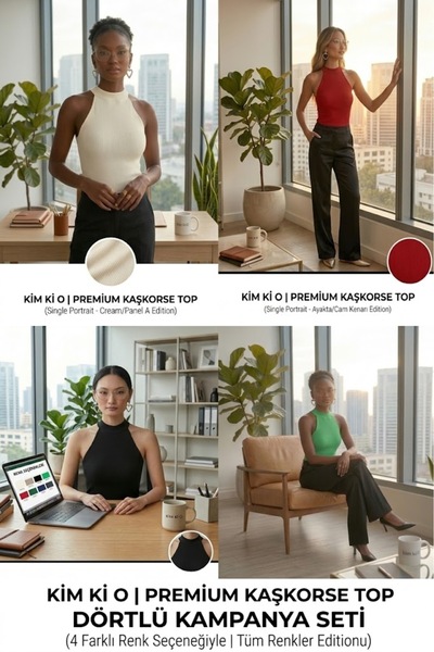 KİM Kİ O Stylish Design Camisole Top - Basic Chic Collection
