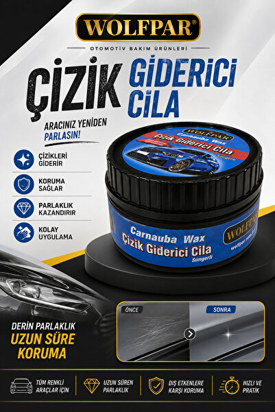 WOLFPAR Çizik Giderici Cila Süngerli