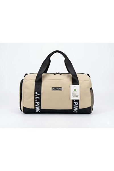 Jiliping Geanta Multifunctionala, Impermeabila, Unisex, Bej/Negru