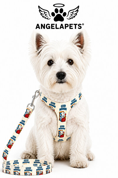 Angelapets Dog Chest Harness and Walking Strap Set