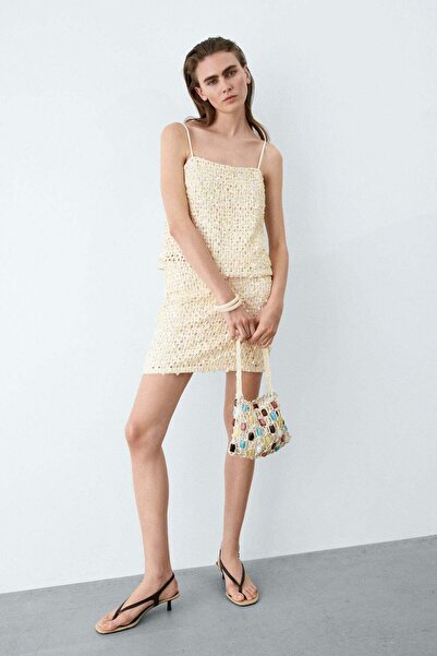 H&M Sequined net skirt