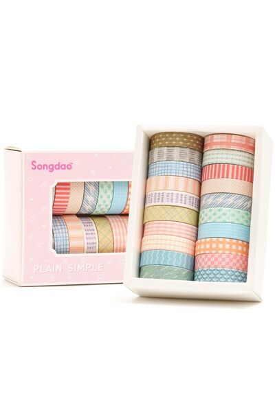 OEM Washi Tape Set 20 Rolls Decorative Adhesive for Arts and Crafts – Style One