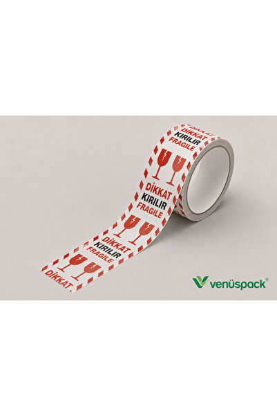 VenusPack Dikkat Kırılır Uyarı Bandı 45mm 100 mt.1 Adet