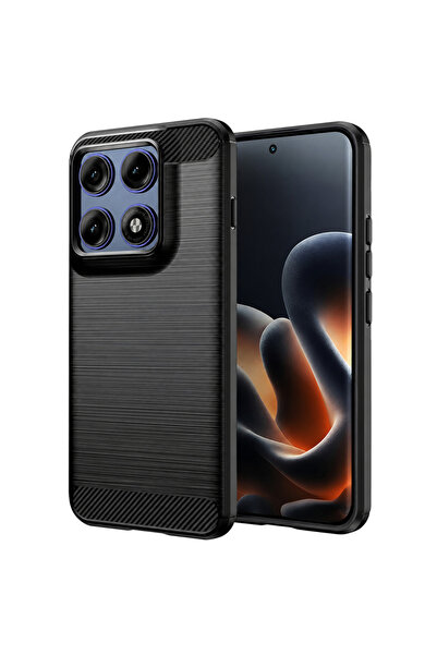 CLICK Husa pentru Motorola Edge 70 Pro, Carbon Silicone, protectie antisoc