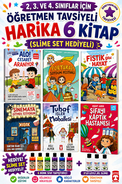 Timaş Çocuk TİMAŞ 2,3. VE 4.SINIFLAR İÇİN ÖĞRETMEN TAVSİYELİ HARİKA 6 KİTAP -...