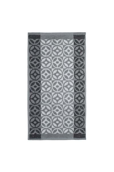 OEM Prosop De Bucătărie din Bumbac, Gri, Model Geometric, 60x35cm