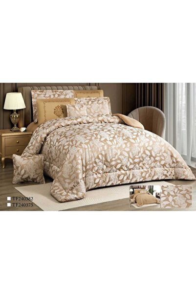Ropi Rogena Summer Jacquard Bedspread - Soft Cool King Quilt Set 8 Pieces Que...