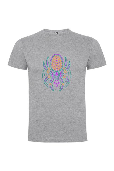 iLovePrints Neon Vector Spider Art Tshirt