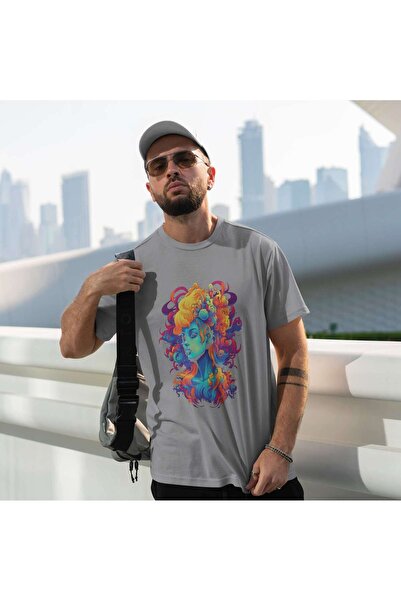 iLovePrints Vibrant Abstract Woman Tshirt