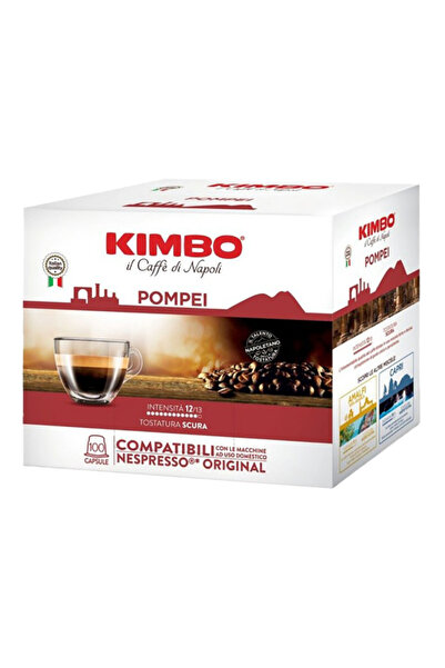 Kimbo 100 Capsule Cafea Pompei- Compatibile Nespresso