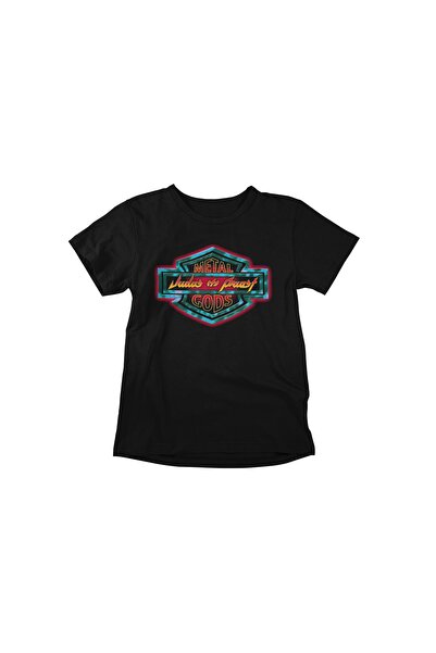 iLovePrints Judas Priest Metal Gods Black T-Shirt