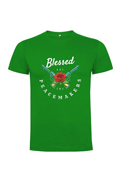 iLovePrints Peaceful Guns and Roses Tshirt