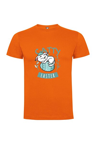 iLovePrints Easter Cat Bunny Design Tshirt