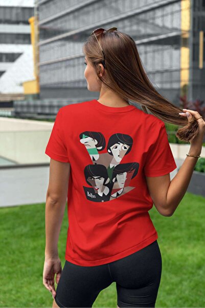 iLovePrints Abstract Portrait of The Beatles Tshirt