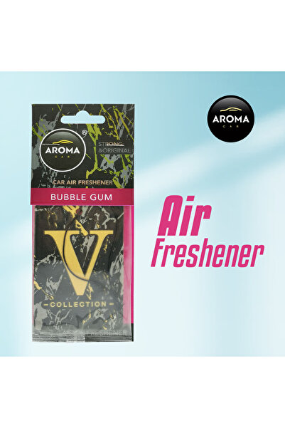 Aroma معطر هواء للسيارة من مجموعة V-Collection برائحة العلكة، عطر قوي طويل ال...