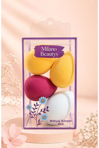 MİLANO BEAUTYS 4'lü Makyaj Süngeri Seti
