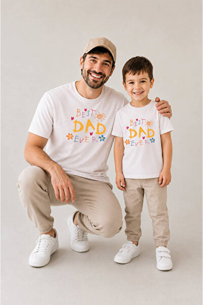 genosha Baba Oğul Kombin TEKLİ SATILIR 100% Pamuk Oversize T-shirt Babalar Gü...